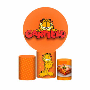 Trio Capa Cilindro + Painel Redondo Garfield 1,50m Veste Fácil GF02