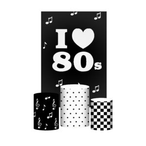 Kit Casado Anos 80 Trio Capa Cilindro Retangular Tecido