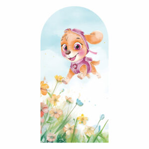 Painel De Festa Romano Decorativo Patrulha Canina Aquarela Skye 3