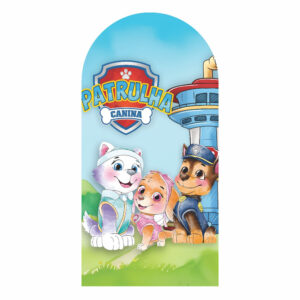 Painel De Festa Romano Decorativo Patrulha Canina Aquarela 6