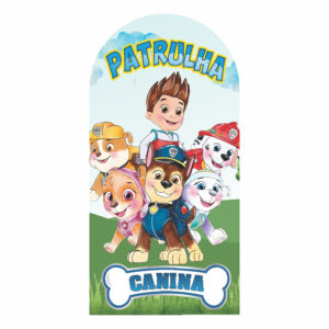 Painel De Festa Romano Decorativo Patrulha Canina Aquarela 4