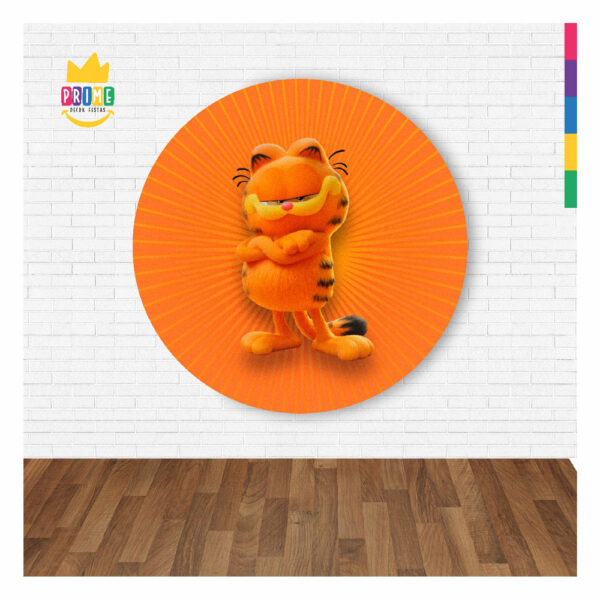 Painel Redondo Garfield Abre Fácil Tecido 1,50m X 1,50m GF01 - Image 2