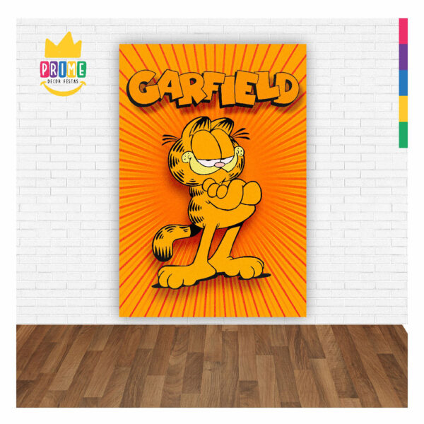 Painel Festa Garfield 3D Lateral para Casadinho 1,50m x 2,20m GF03 - Image 2