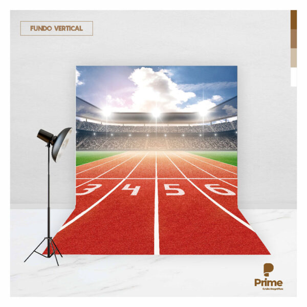Fundo Fotográfico Cenário Esporte Corrida Tecido 2,20m x 1,50m F960 - Image 2