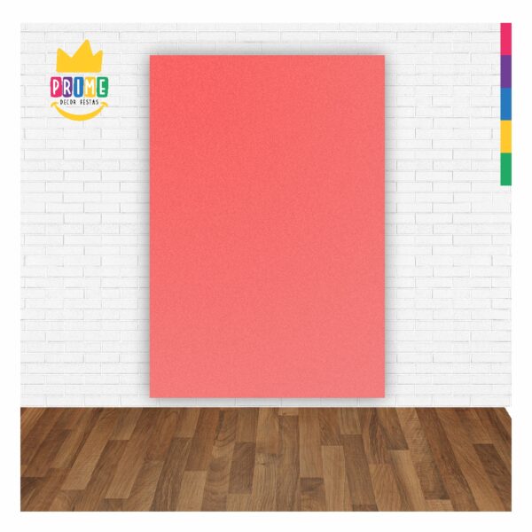 Painel de Festa Retangular 3D Rosa Frutily casadinho 1,75m x 2,20 Cor Lisa Tecido - Image 2