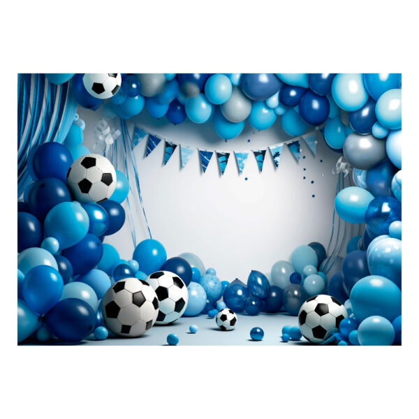 Fundo Fotográfico Cenário Esporte Futebol Balões Tecido 2,20m x 1,50m F964 - Image 3