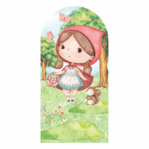 Painel De Festa Romano Decorativo Chapeuzinho Vermelho- CLD676