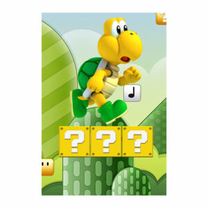 Painel de Festa Retangular 3D Super Mario casadinho 1,50m x 2,20