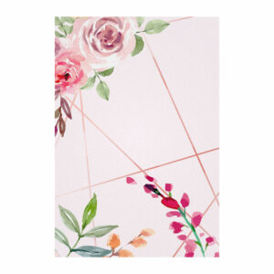 Painel de Festa Retangular 3D Floral casadinho 1,50m x 2,20