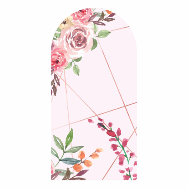 Painel De Festa Romano Decorativo Floral - CLD679