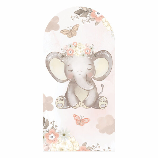 Painel De Festa Romano Decorativo Boho Elefante - CLD667