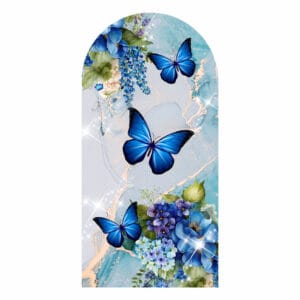 Painel De Festa Romano Decorativo Borboleta Azul - CLD670
