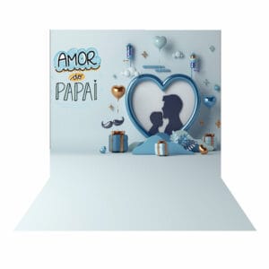 Fundo Fotográfico Dia dos Pais- Amor do Papai Tecido 2,20m x 1,50m F1078