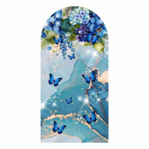 Painel De Festa Romano Decorativo Borboleta Azul - CLD670