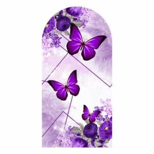 Painel De Festa Romano Decorativo Borboleta Lilás- CLD671