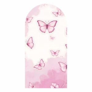 Painel De Festa Romano Decorativo Borboleta Rosa