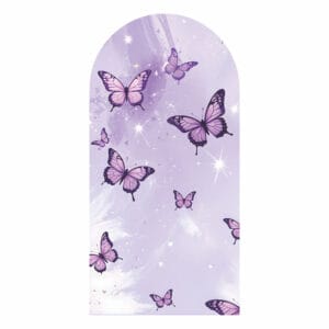 Painel De Festa Romano Decorativo Borboleta Roxa