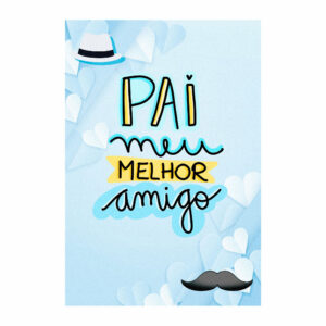 Painel de Festa Retangular 3D Dia dos Pais casadinho 1,50m x 2,20