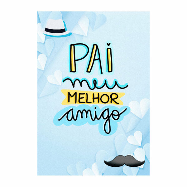 Painel de Festa Retangular 3D Dia dos Pais casadinho 1,50m x 2,20