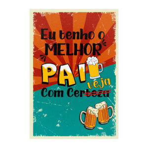 Painel de Festa Retangular 3D Dia dos Pais casadinho 1,50m x 2,20