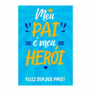 Painel de Festa Retangular 3D Dia dos Pais casadinho 1,50m x 2,20
