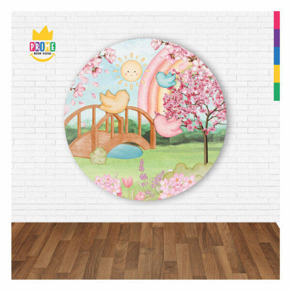 Painel Redondo 3D Jardim  Abre Fácil 1,50m X 1,50m - Image 2