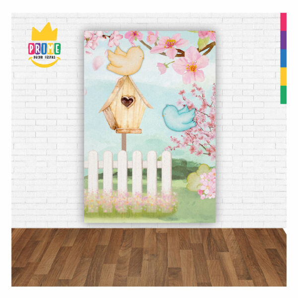 Painel de Festa Retangular 3D Jardim casadinho 1,50m x 2,20 - Image 2