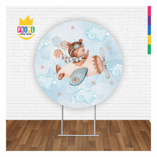 Painel Redondo 3D Ursinhos Tecido Sublimado 1,50m x 1,50m - Image 2