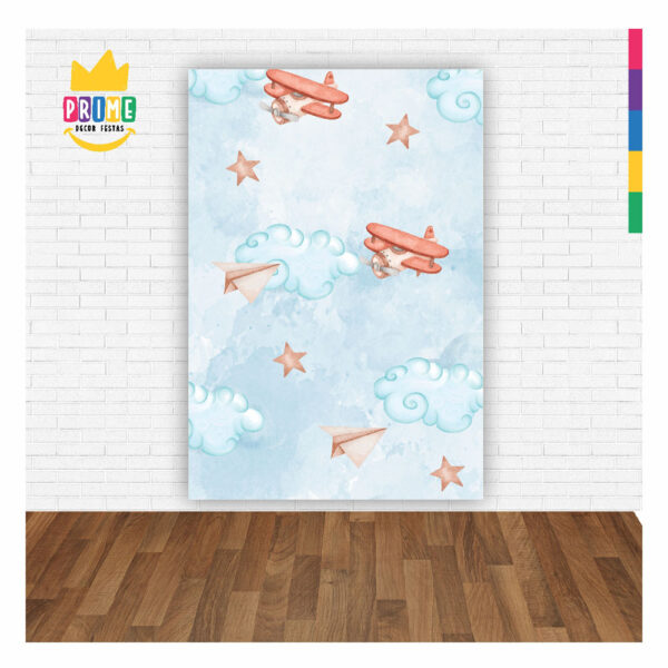 Painel de Festa Retangular 3D Ursinho casadinho 1,50m x 2,20 - Image 2
