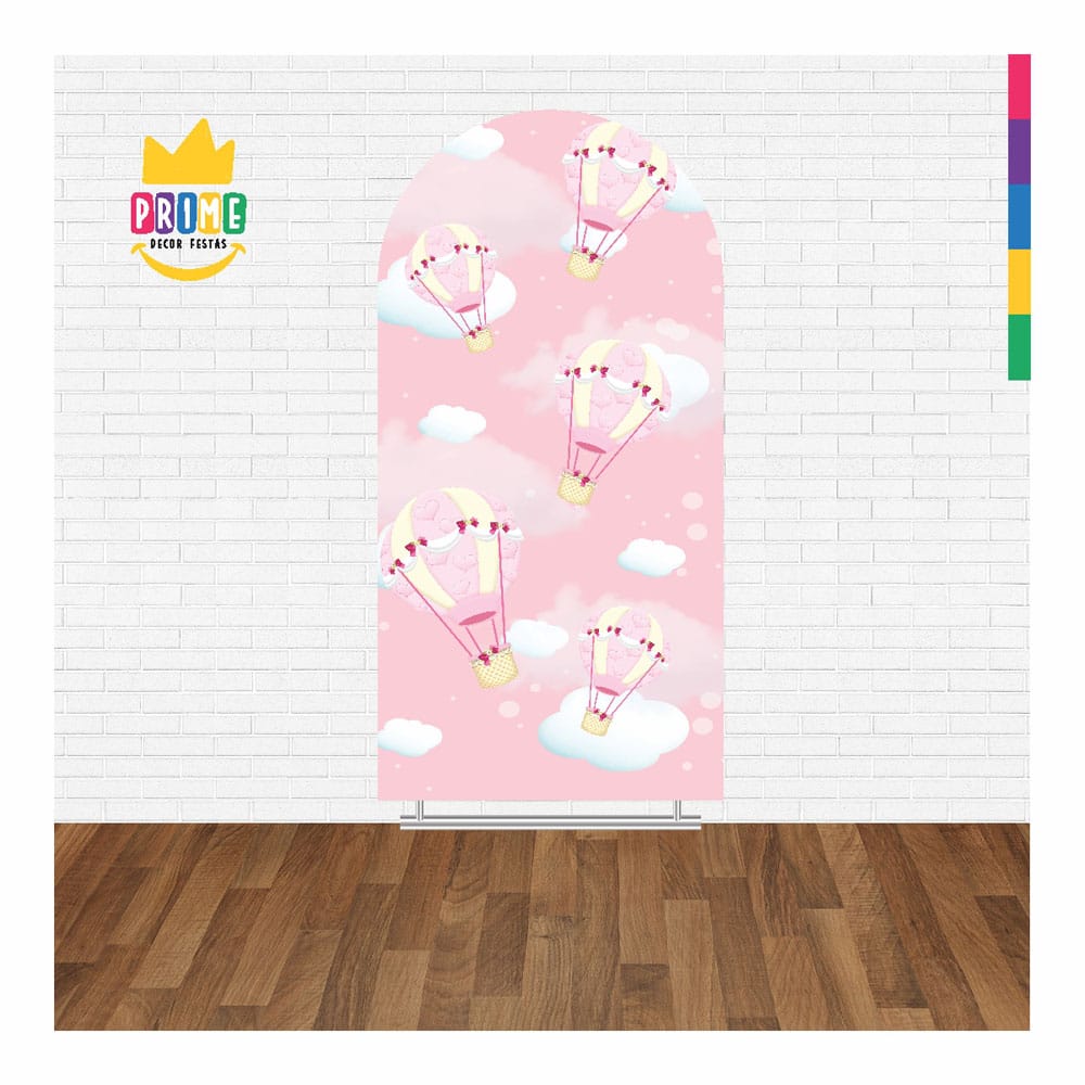 Painel De Festa Romano Decorativo Ursinho Aviador - CLD699 - Imagem 2