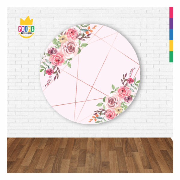 Painel Redondo 3D Floral Abre Fácil 1,50m X 1,50m - Image 2