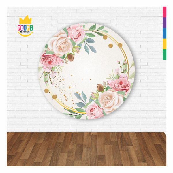 Painel Redondo 3D Floral Abre Fácil 1,50m X 1,50m - Image 2
