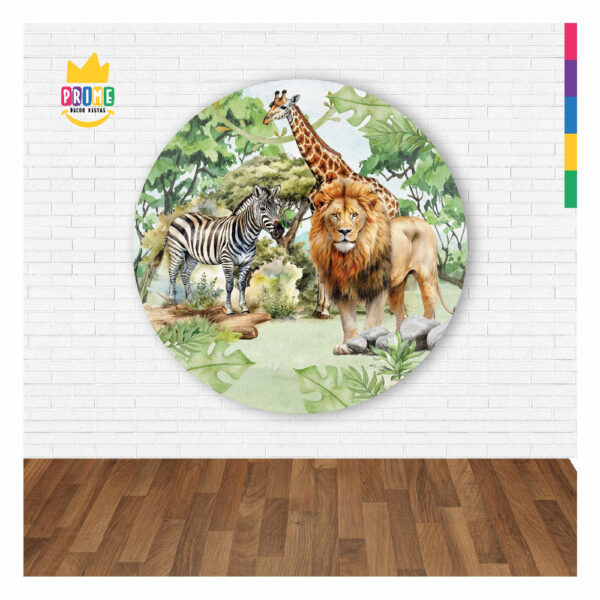 Painel Redondo 3D Safari  Abre Fácil 1,50m X 1,50m - Image 2