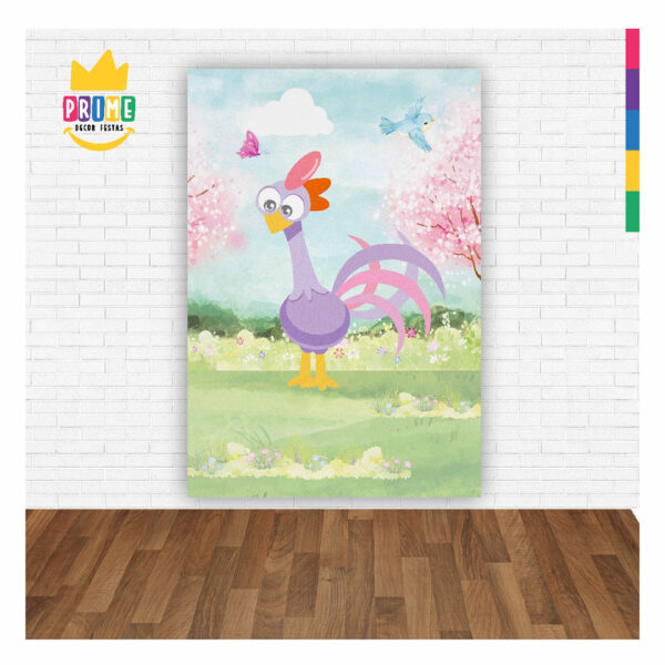Painel de Festa Retangular 3D Galinha Pintadinha casadinho 1,50m x 2,20 - Image 2