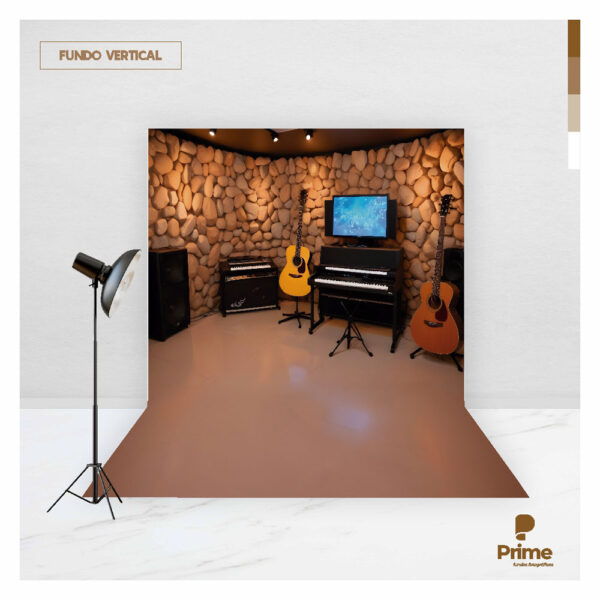 Fundo Fotográfico Cenário Dia dos Pais Musico Tecido 2,20m x 1,50m F1072 - Image 2