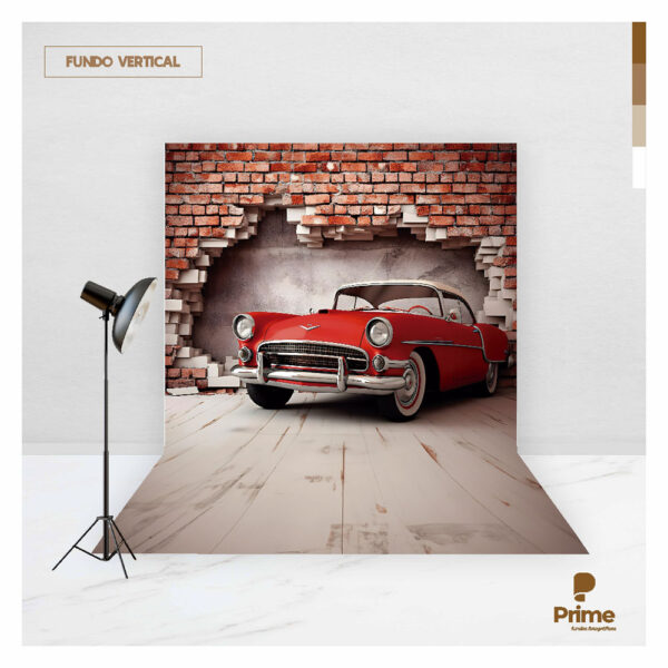 Fundo Fotográfico Cenário Dia dos Pais Carro Tecido 2,20m x 1,50m F1063 - Image 2