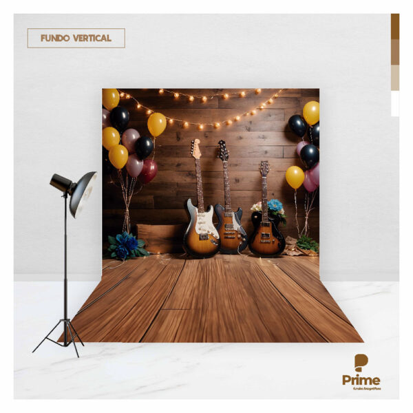 Fundo Fotográfico Cenário Dia dos Pais Musica Tecido 2,20m x 1,50m F1099 - Image 2