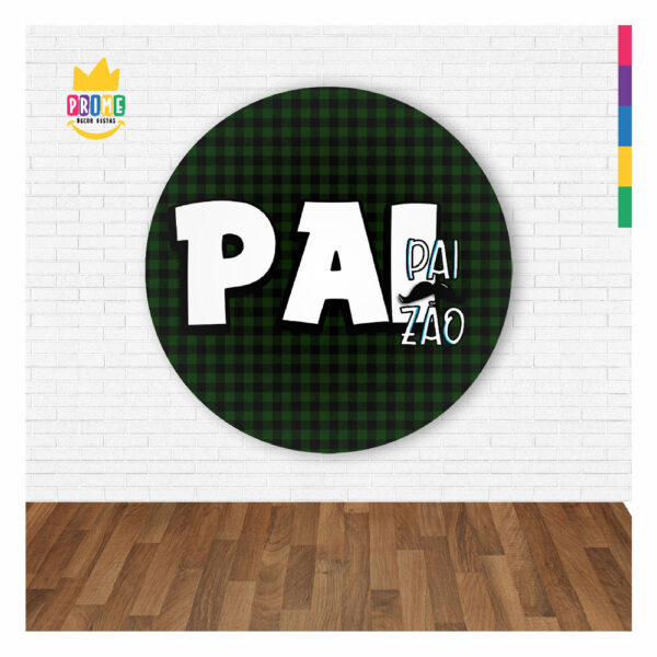 Painel Redondo 3D Dia dos Pais - Paizão Abre Fácil 1,50m X 1,50m - Image 2