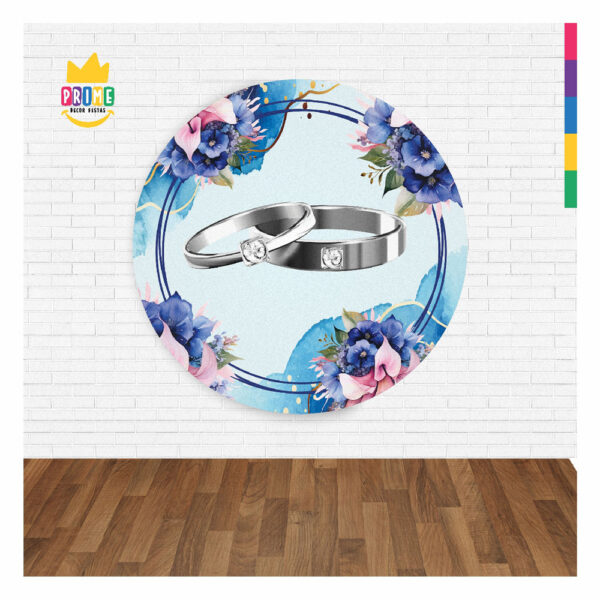 Painel Redondo 3D Casamento Abre Fácil 1,50m X 1,50m - Image 2