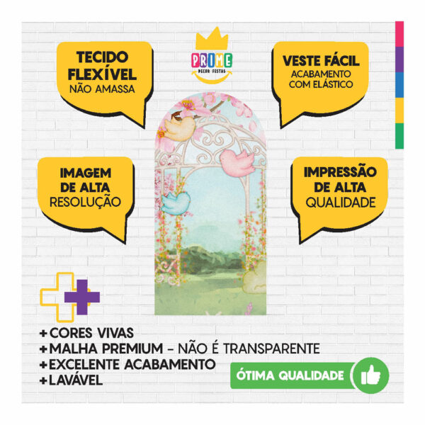 Painel De Festa Romano Decorativo Glitter  - CLD683 - Image 3