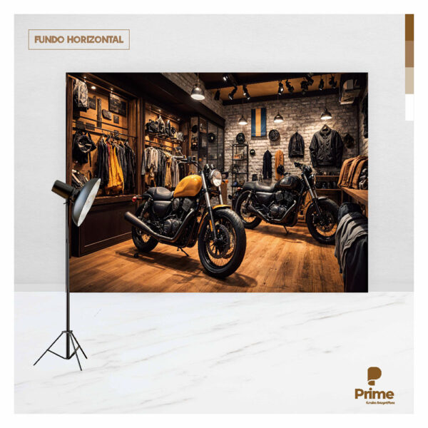 Fundo Fotográfico Cenário Dia dos Pais Moto Tecido 2,20m x 1,50m F1095 - Image 4