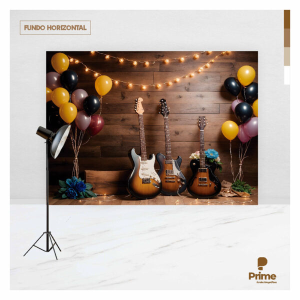 Fundo Fotográfico Cenário Dia dos Pais Musica Tecido 2,20m x 1,50m F1099 - Image 4