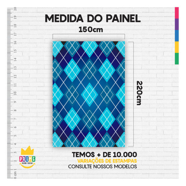 Painel de Festa Retangular 3D Dia dos Pais casadinho 1,50m x 2,20 - Image 4