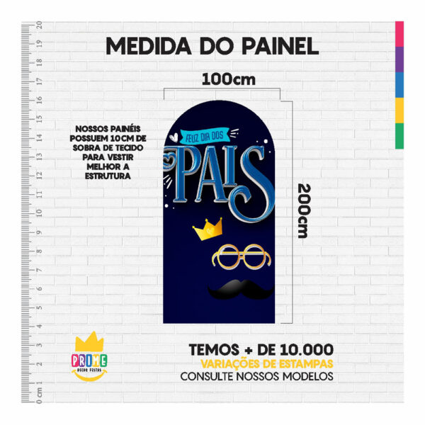 Painel De Festa Romano Decorativo Dia dos Pais - Image 4