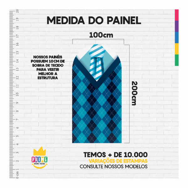 Painel De Festa Romano Decorativo Dia dos Pais - Image 5