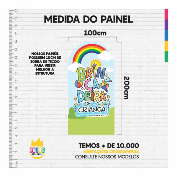 Painel De Festa Romano Decorativo Dia das Crianças  - CLD678 - Image 5