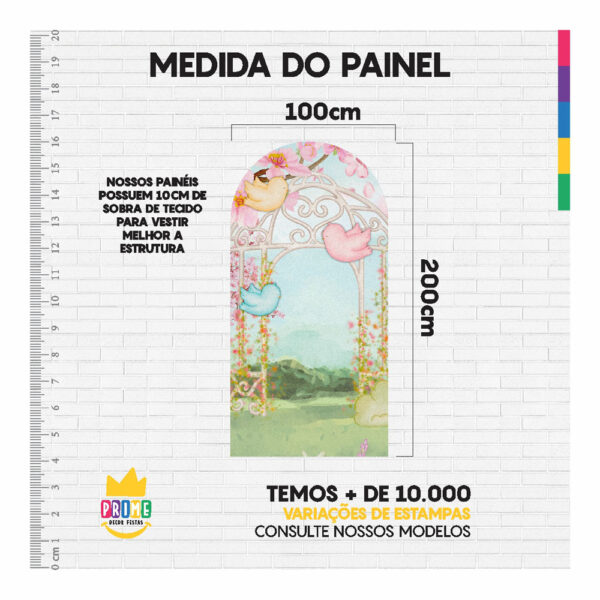 Painel De Festa Romano Decorativo Glitter  - CLD683 - Image 5