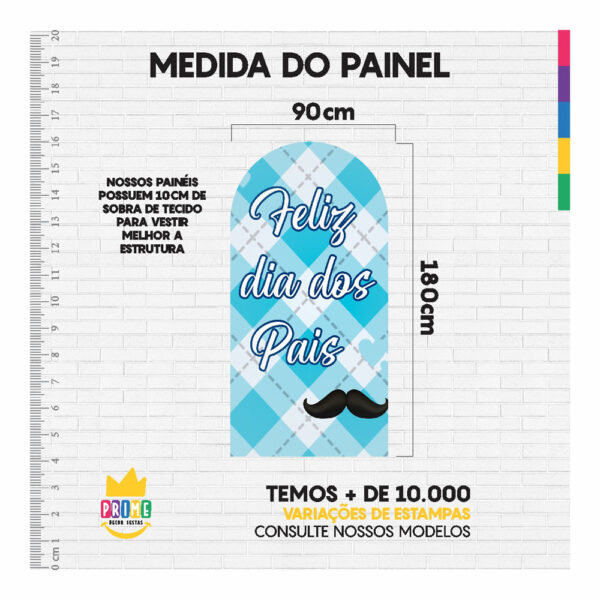 Painel De Festa Romano Decorativo Dia dos Pais - Image 4