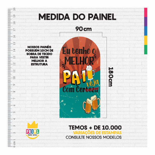 Painel De Festa Romano Decorativo Dia dos Pais - Image 5