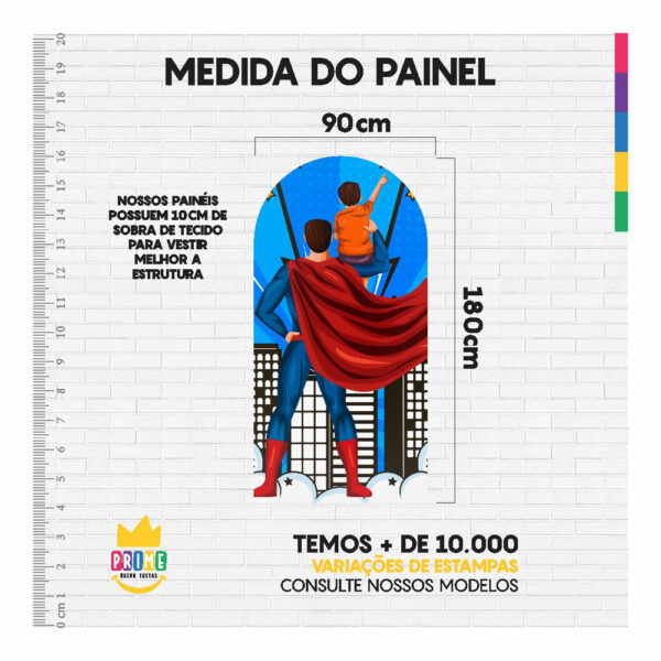 Painel De Festa Romano Decorativo Dia dos Pais - Image 5